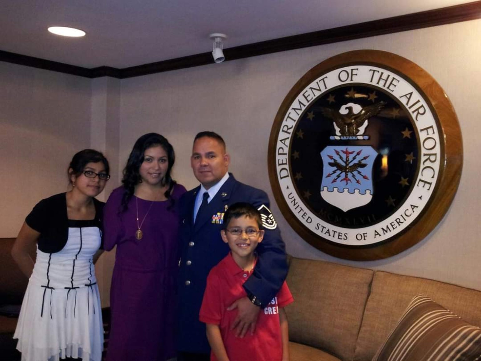 APD Locksmith family during Air Force service